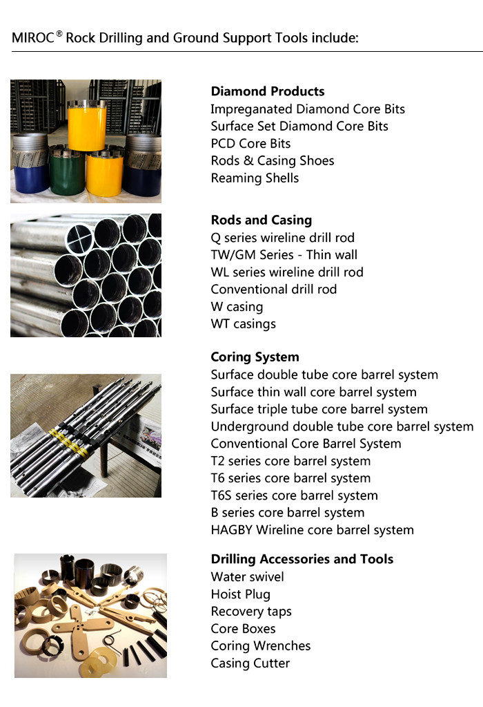 Drilling Hole Core Drilling Tools Wireline Drill Pipe 1.5m 3m Heat Treated Materials