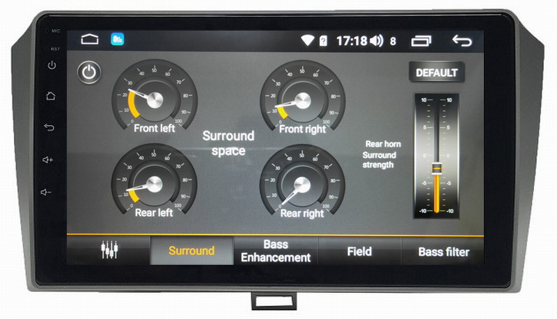 Ouchuangbo bluetooth car kit for JAC J5 support BT MP3 mirror link android 8.1 OS 4+64
