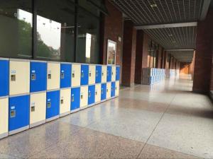 China Beige Waterproof Outdoor Lockers , School Gym Lockers With Combination Lock wholesale