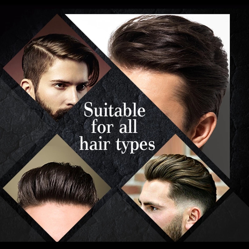 Beard Suitable Hair Modeling Mud for Men High Hold Low Shine Natural Look Silicone-Free