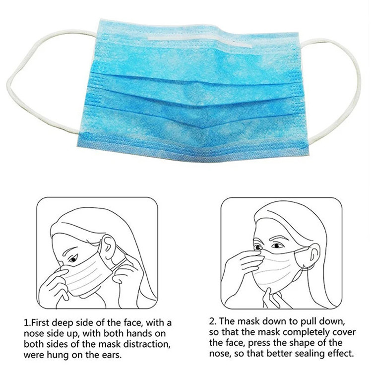 Standard Earloop Face Mask Facial Breathing Mask Anti Pollution For Hospital Use