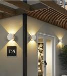 Outdoor adjustable waterproof wall lights modern simple household style exterior