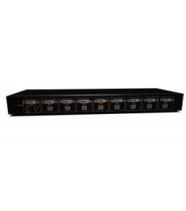 China 8 Port Female DVI KVM Switch SW1801D Rack Mount KVM Switch wholesale