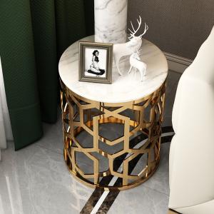 China OEM ODM Combination Round Coffee Table With Marble Top wholesale