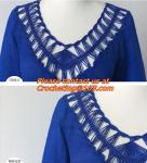 Women Knitted Crochet Tassel Swimwear Bikini Cover Ups Dress Beach Tops, tassel,