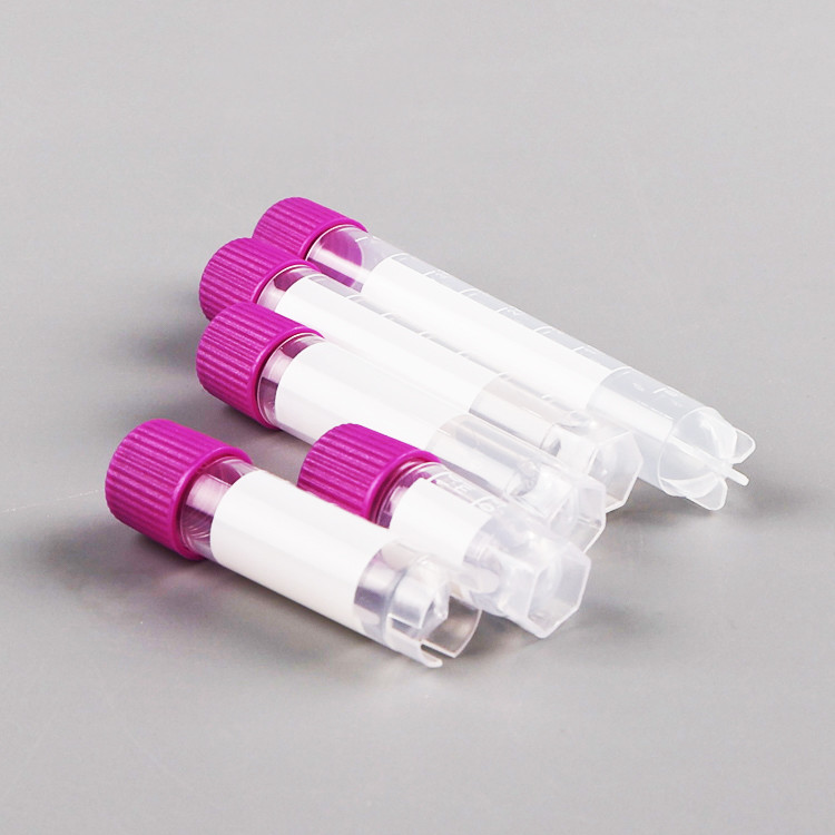 Gamma Sterilization Sample Collection Self Stand Freezing 1.8 Ml Cryogenic Vials