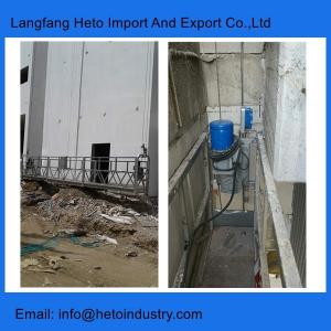 China 1.8KW ZLP800 High rise electric hoist lifting rope suspended platform for construction wholesale