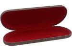 Clamshell Slim Metal Glasses Case , Slim Reading Glasses Metal Case