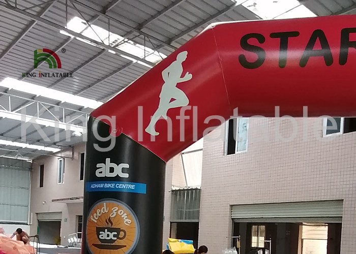 Red Outdoor 9x4m Durable Inflatable Banners Arches For Events Or Promotion