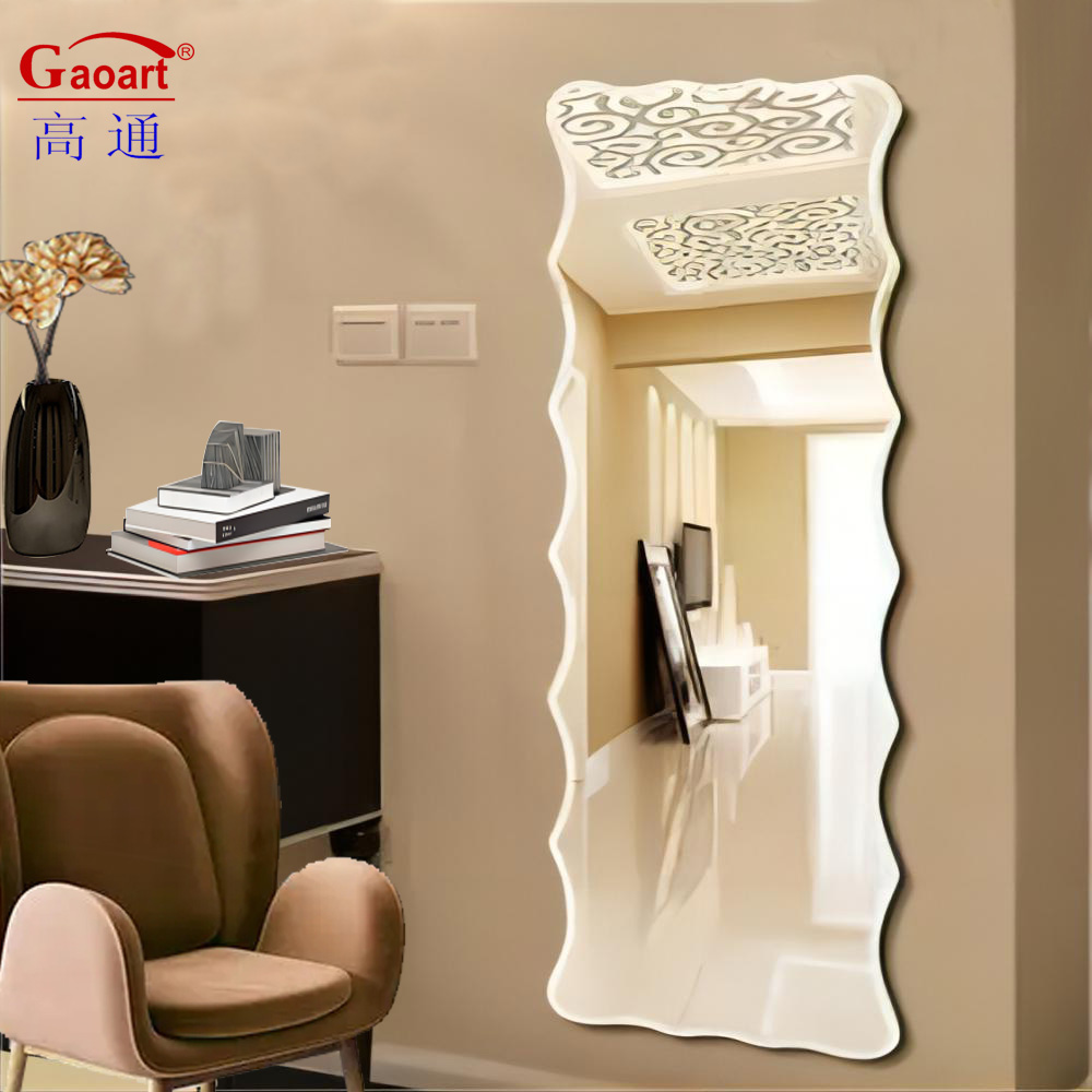 Bevel Glass LED Sticker Full Length Mirror Bath Furniture for Home and Hotel Lighting