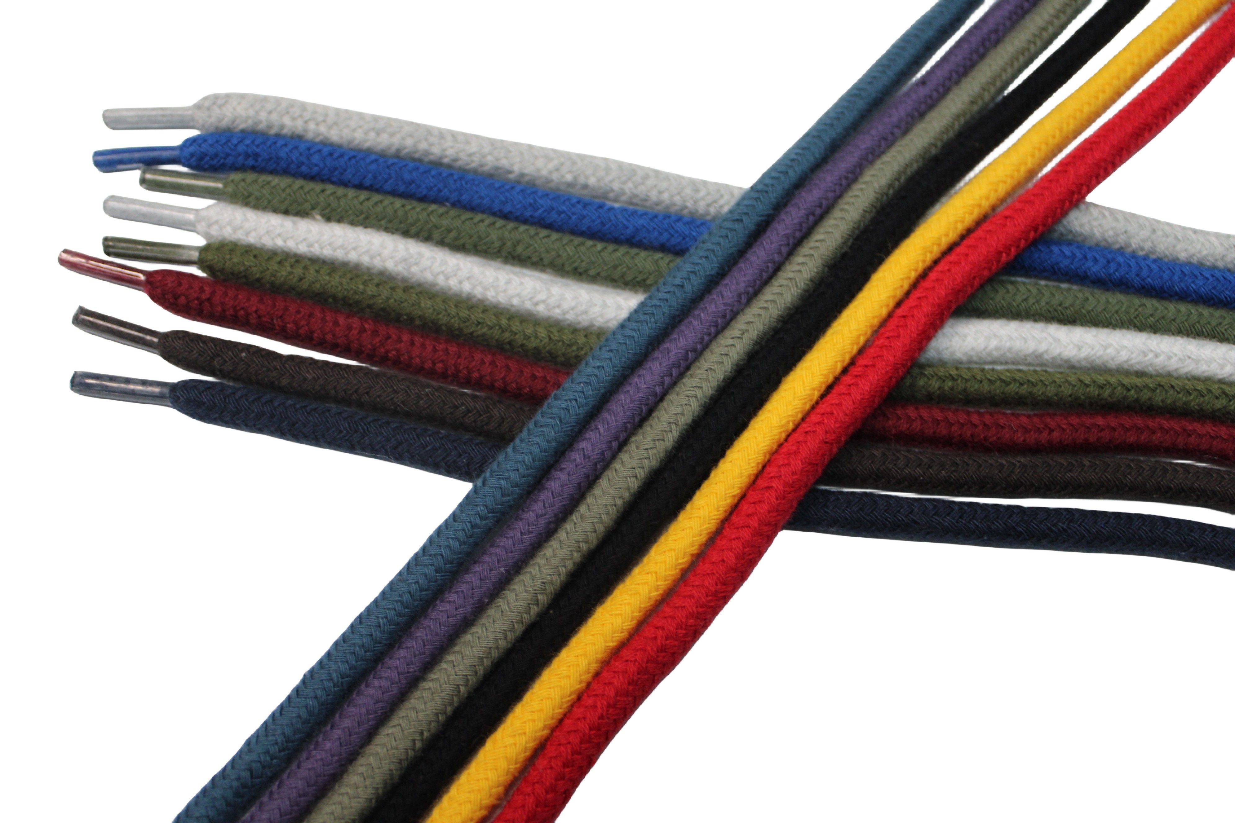 Braided 100% Round Cotton Cord 6mm Drawstring Cord Webbing