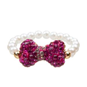 China Lovely Bow Tie Handmade Beads Bracelets Set wholesale