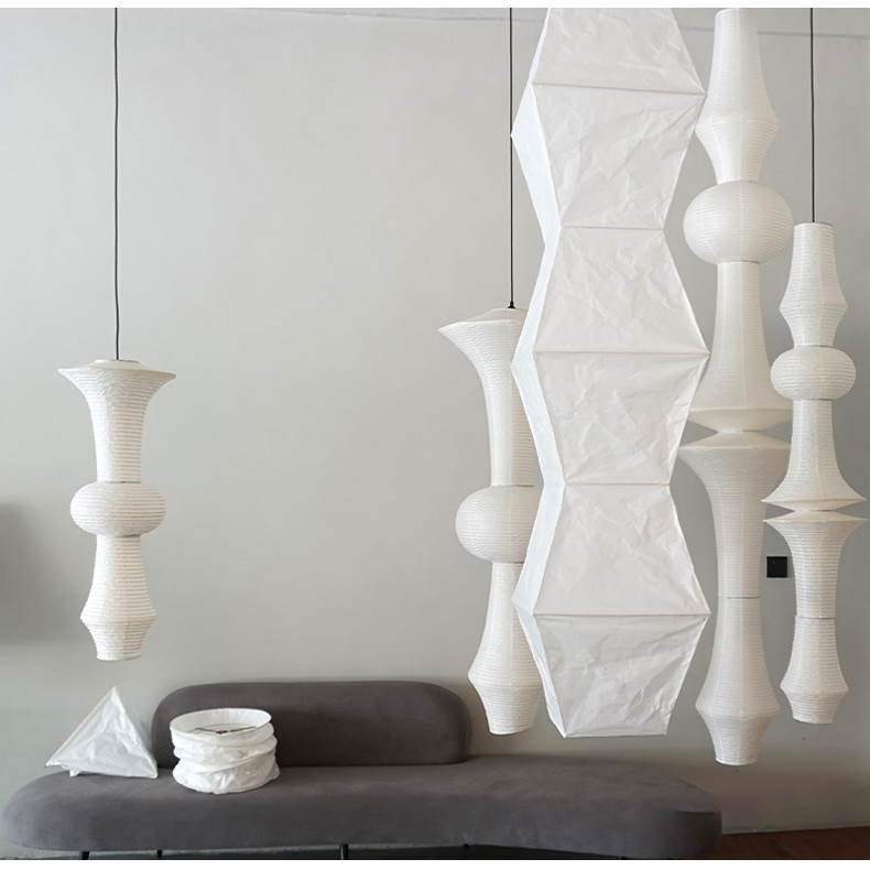 Janpanese Akari Rice Paper Lamp Nordic Noguchi Yong Pendant Lamp(WH-AP-599)