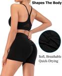 Women Workout Yoga Shorts High Waist Booty Short Pants