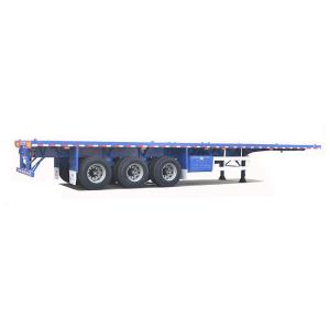 China CIMC 3 Axle 40ft Flatbed Container Semi Trailer Truck SHACMAN wholesale