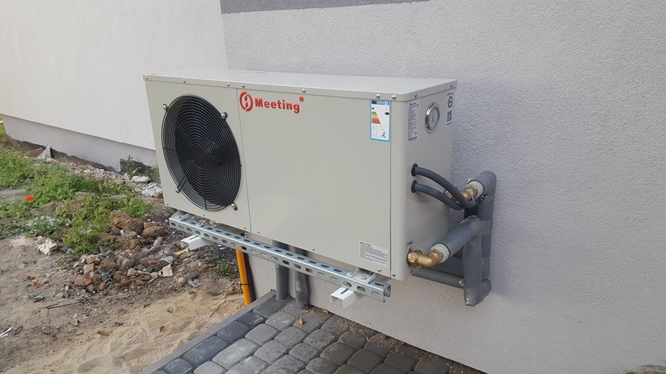 220V 3.5KW High Temp Heat Pump Low Noise Bathroom Ductless Mini Monobloc Heat Pump