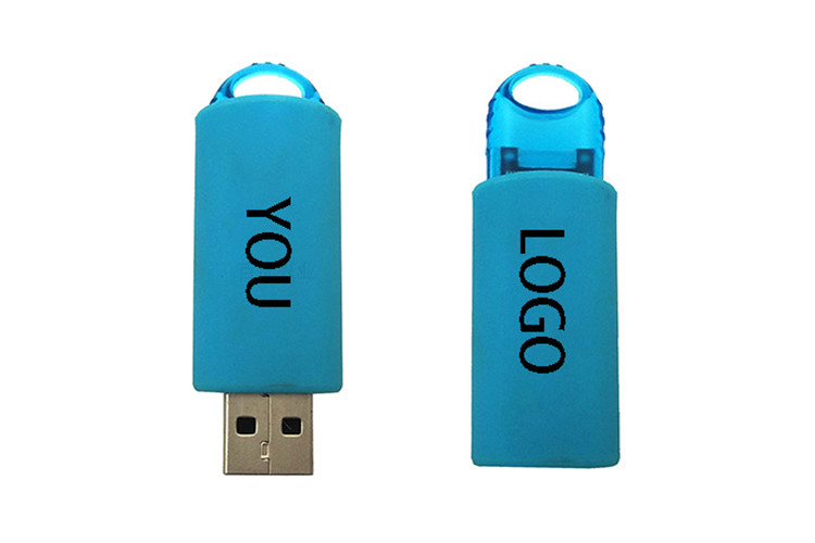 Factory supply show life brand 4GB 2.0 red color plastic spring USB with customized logo and package