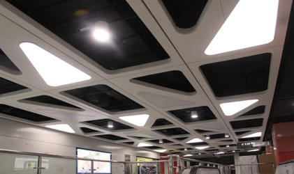 6500lm Triangle Panel Lights Suspension Led Panel Ceiling Lights