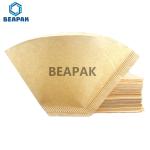 Wood Pulp Heat Seal Sector Shape Paper Coffee Filter