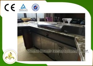 China Natural Gas Heating Japanese Teppanyaki Grill Table , Electric Teppanyaki Table Top Grill wholesale