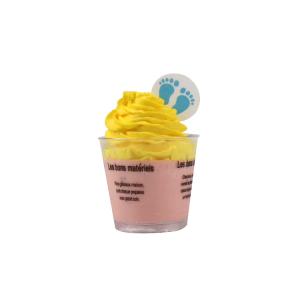 China Pre Cut Edible Rice Wafer Blue Baby Feet Baby Shower Cupcake Party Toppers wholesale