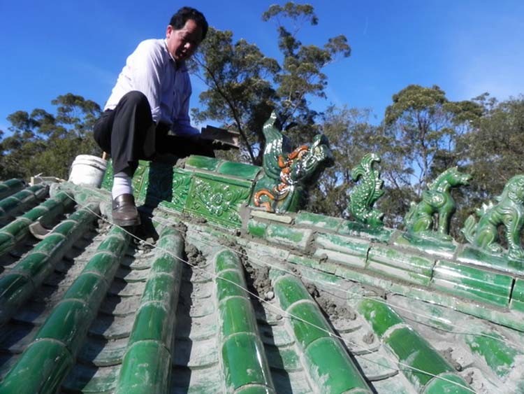 180mm 160mm Traditional Classic Tile Roofing Asian Thailand Chinese Temple Roof Tiles