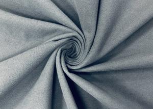 China 160GSM Brushed Poly Spandex Knit Fabric Warp Knitting For Accessories Grey wholesale