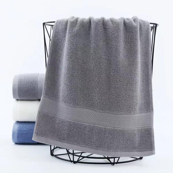 Custom White Bath Towel Set 70*140cm 100% Cotton Hotel Towel for Luxury Home Bathroom