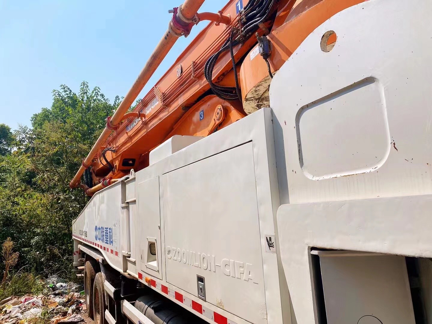 2013 Zoomlion Used Concrete Pump Truck 52m Diesel Fuel