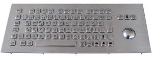 China Terminal Kiosk Stainless Steel Keyboard Vandal Proof Black Metal Keyboard wholesale