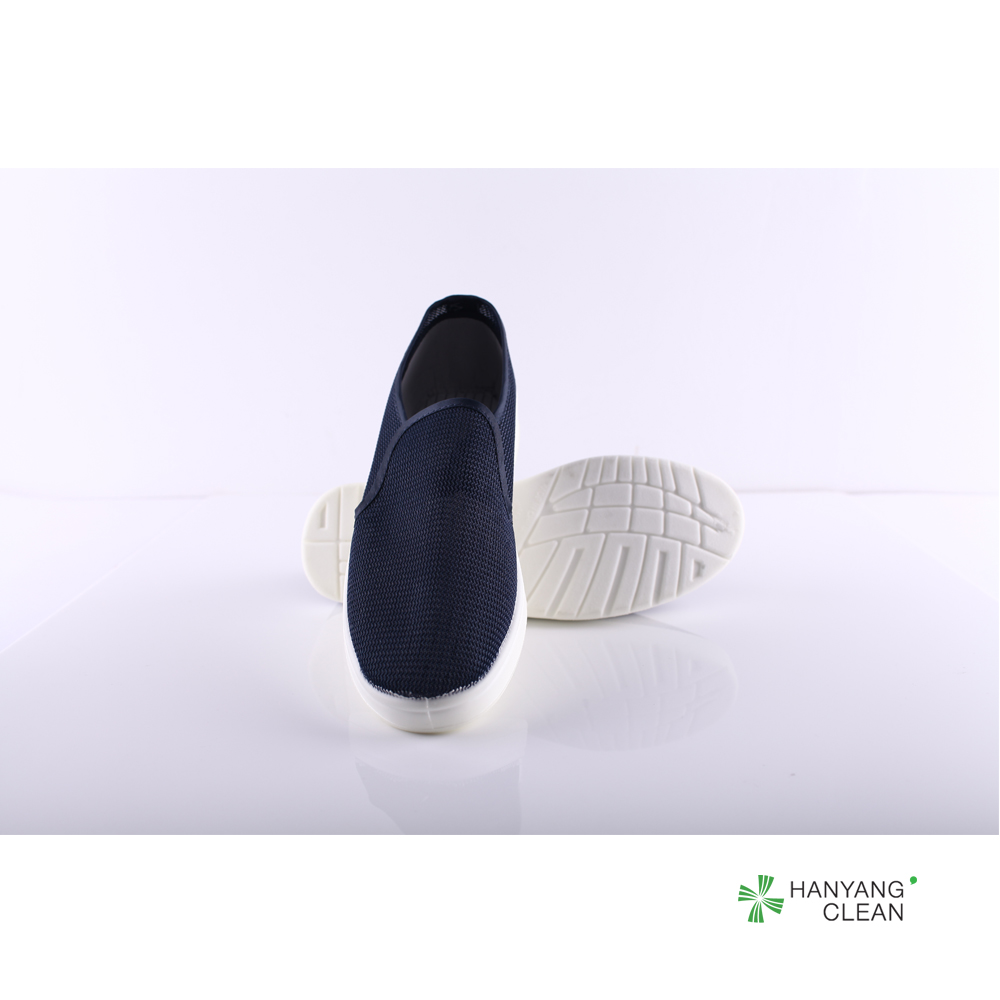 PU PVC Sole ESD Blue Antistatic Clean Room Shoes with High Quality