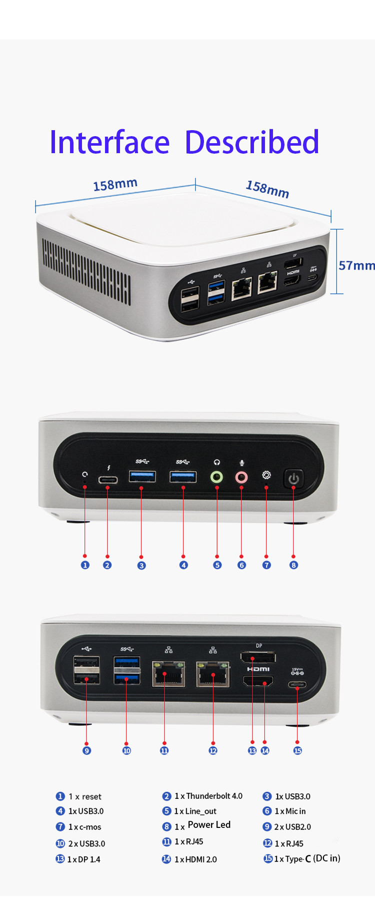 Desktop Mini Computers Intel 12th i5 1235U mini desktop computer pc
