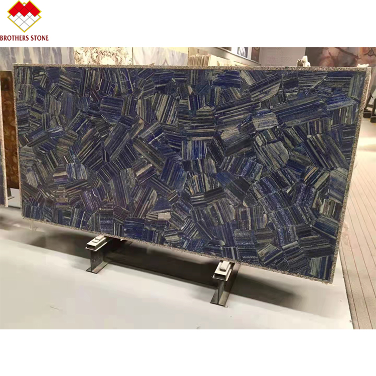 Modern Tile Azul Bahia Marble Blue Color Lemurian Blue Granite Slab for Interior Decoration