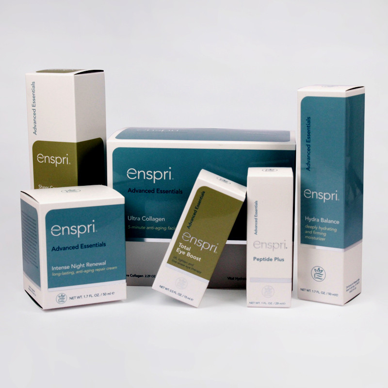 Custom Cosmetic Packaging Box With Metallic Golden&Silver Paper