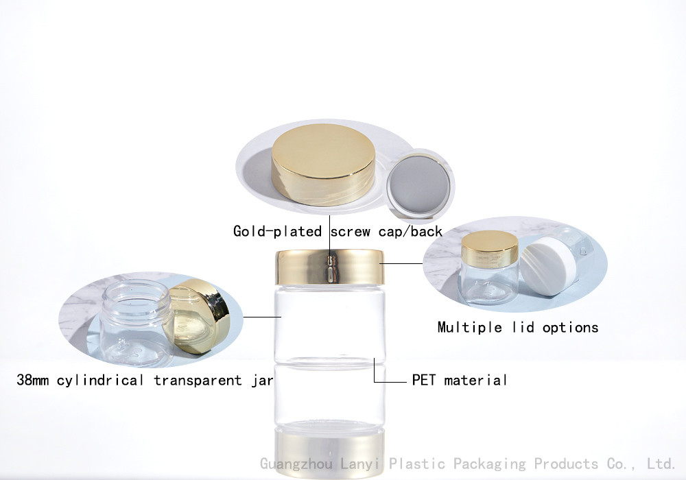 Transparent 38MM 30ml 30G Clear Cosmetic Jars