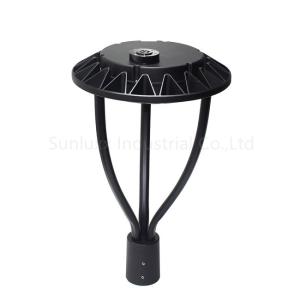 China Dark Bronze Shell Post Top LED Street Lights 80W 5000K For Residential Area Lighting wholesale