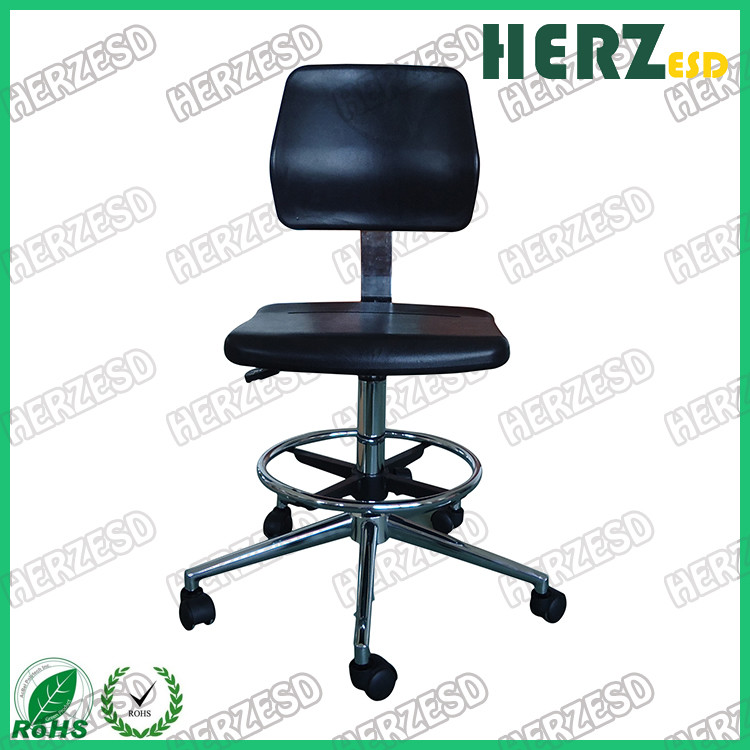 360 Degree Adjustable Swivel ESD Anti Static PU Foam Chair With Lifting Armrest