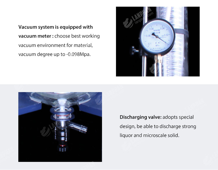 304 Stainless Steel Jaceted Borosilicate Glass Reactor Vessel