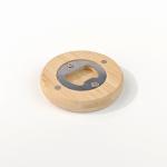 Blank Round Sublimation Wooden Magnetic Beer Bottle Opener