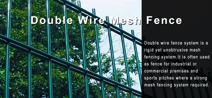 Welded 0.5m Width Double Loop Wire Fencing 868 / 656 For Garden