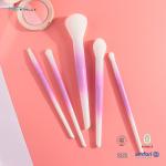 Travel 5pcs Plastic Makeup Brushes For Powder Contour Eyeshadow