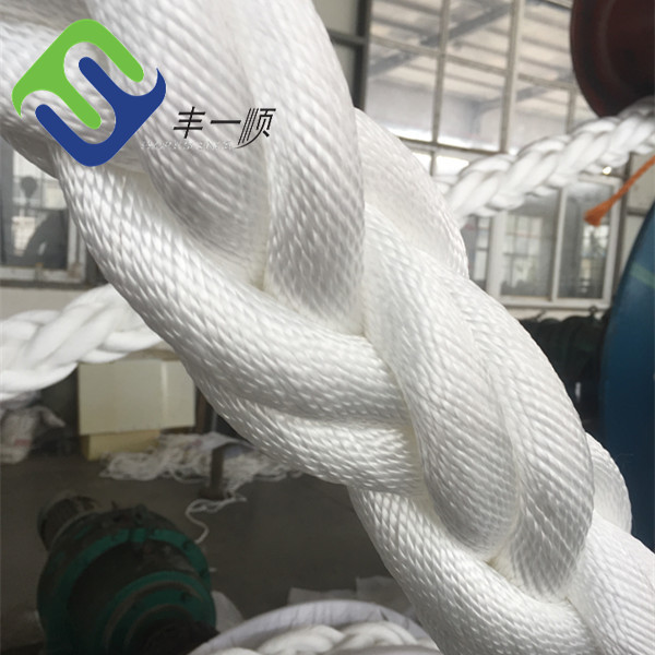 Customized 8 Strand Nylon Rope 40mm Hawser Marine Boat Mooring Lines