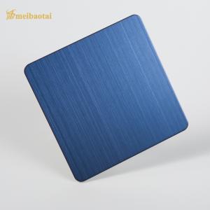 China 8c PVC Hairline Stainless Steel Sheet For Commercial Kitchen 10ft Length wholesale