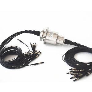 China Multi Channel Rotary Fiber Optic Slip Ring 850nm 1550Nm Stainless Steel Housing wholesale