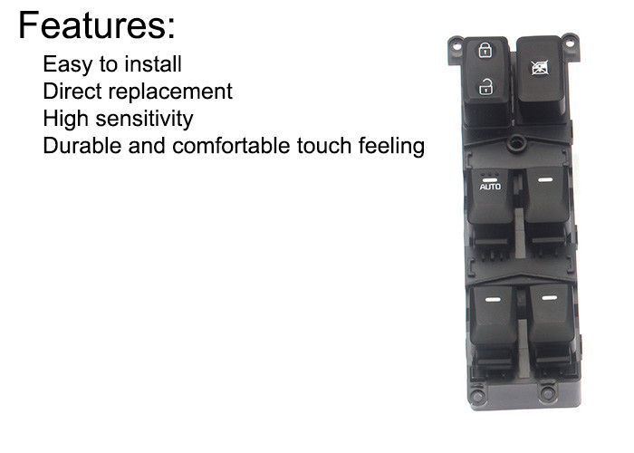 Red Light Auto Power Window Switch Front Left Hyundai K3 Single Row Low Six Key