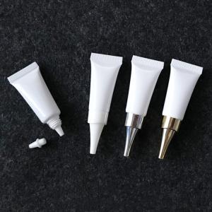 China White Soft Recyclable PE Empty Cream Cosmetic Squeeze Tubes 3ml wholesale