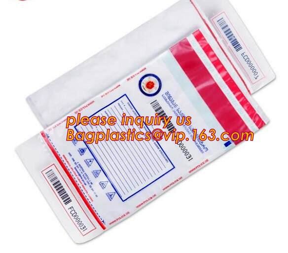 security deposit bags bank deposit bags cash deposit bags, general bank plastic deposit bags supply, Coin and Bank Note