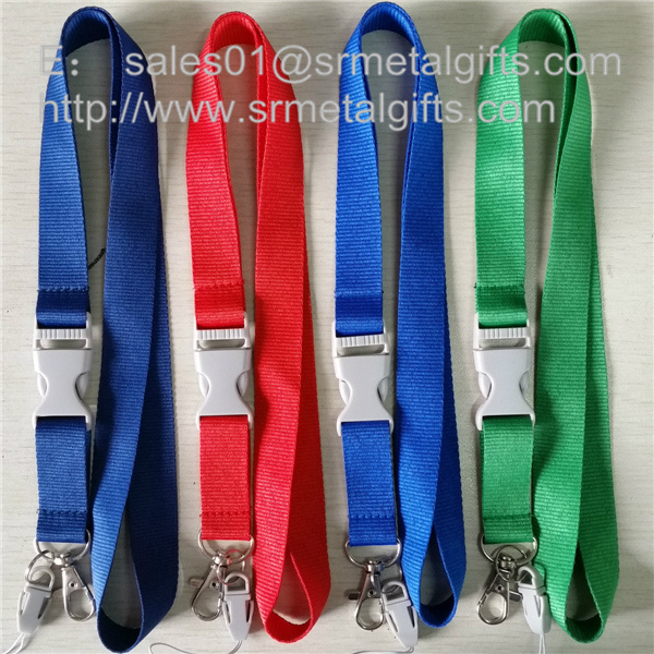 Dye coloured neck ribbon strap lanyard