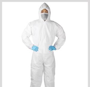 China Polypropylene Nonwoven Disposable Protective Coverall , Disposable Chemical Suit wholesale