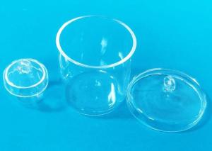 China Polishing Grind Edge Quartz Glass Crucible Reliable 1-30mm Thickness wholesale